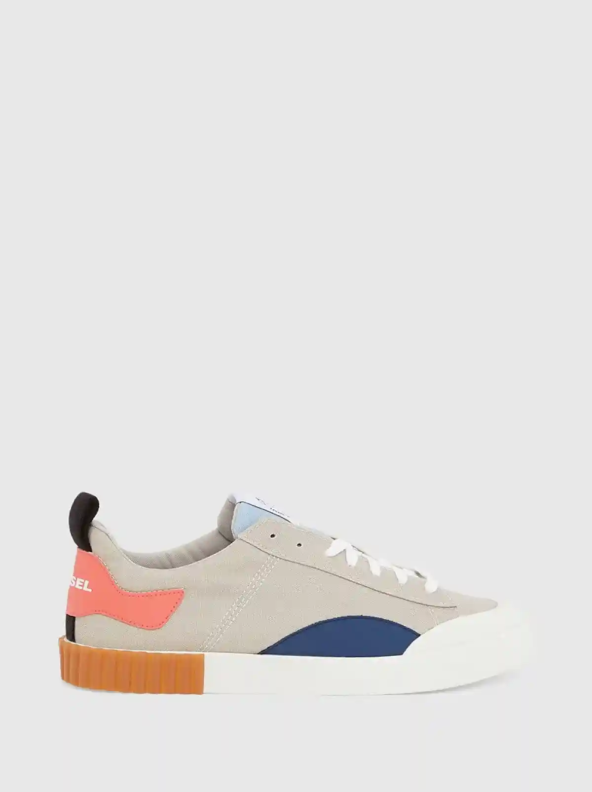 Beige Low-top sneakers in canvas and cotton