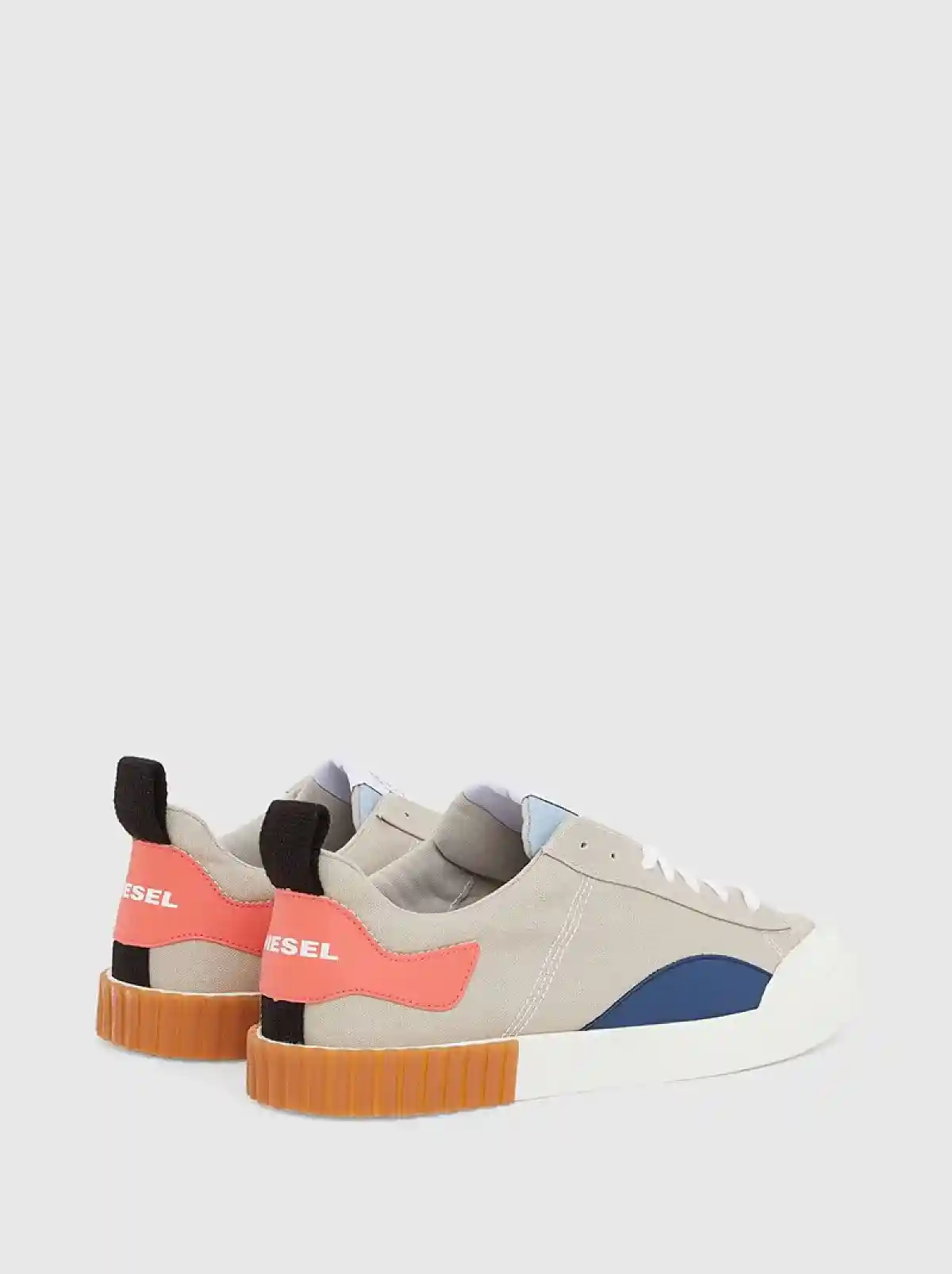 Beige Low-top sneakers in canvas and cotton