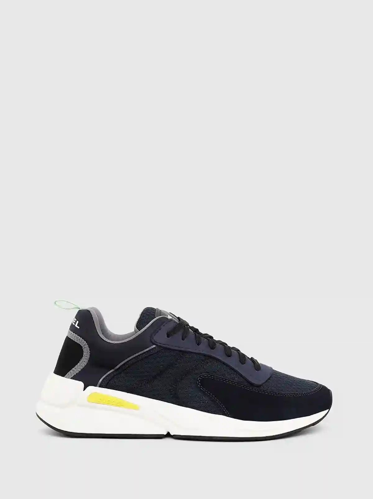 Blue Sneakers in mesh and suede