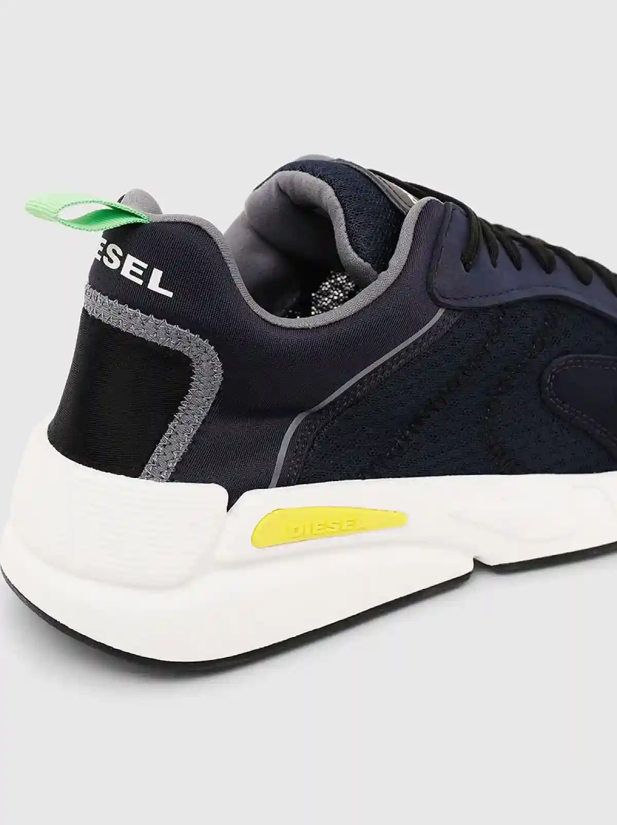 Blue Sneakers in mesh and suede