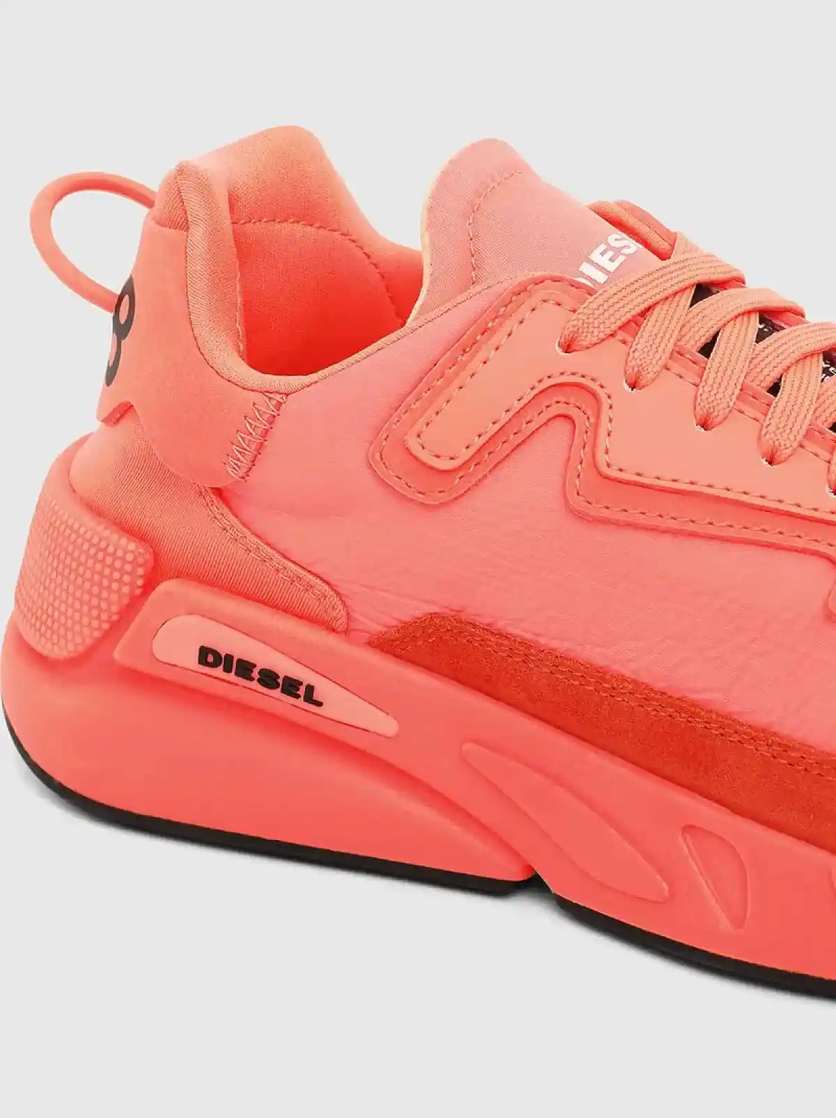 Pink Monochrome sneakers in nylon and suede
