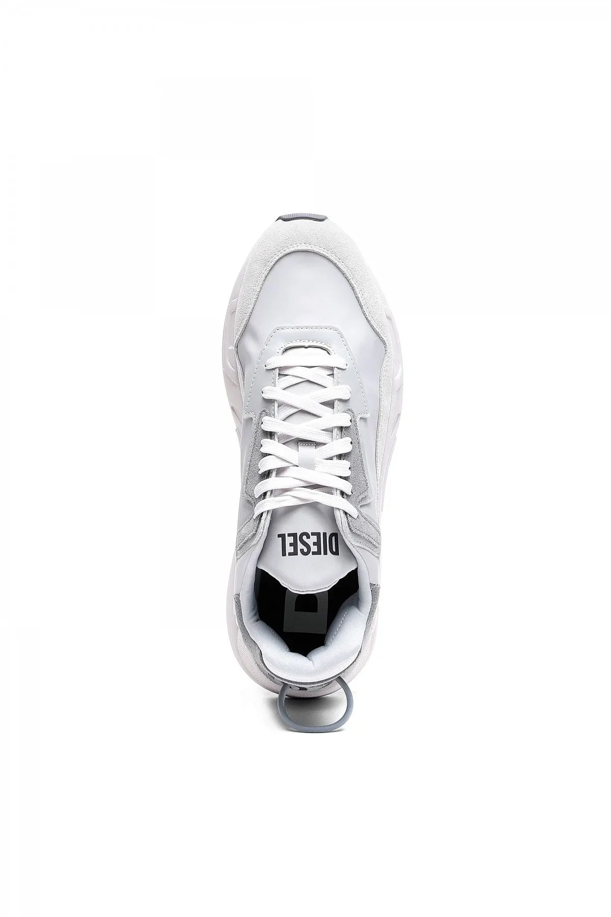 Grey Sneakers in nylon leather and suede
