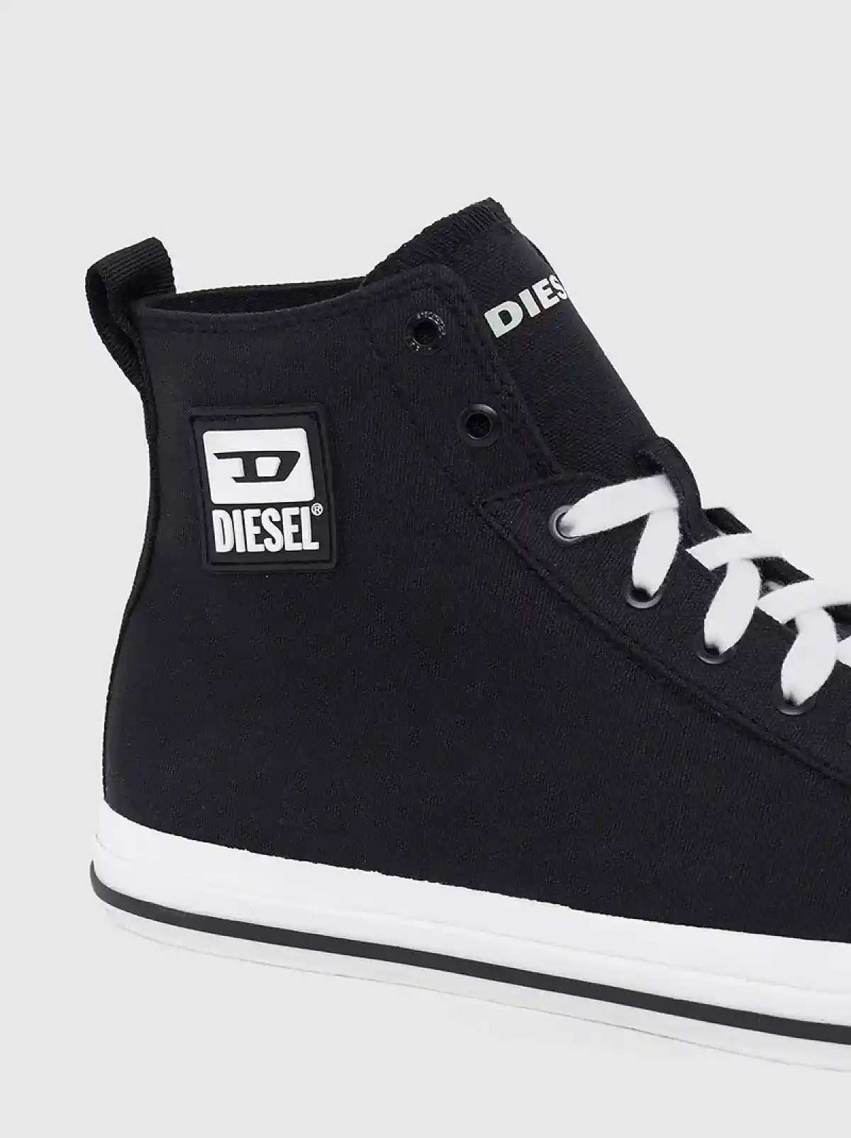Black High-top sneakers in canvas
