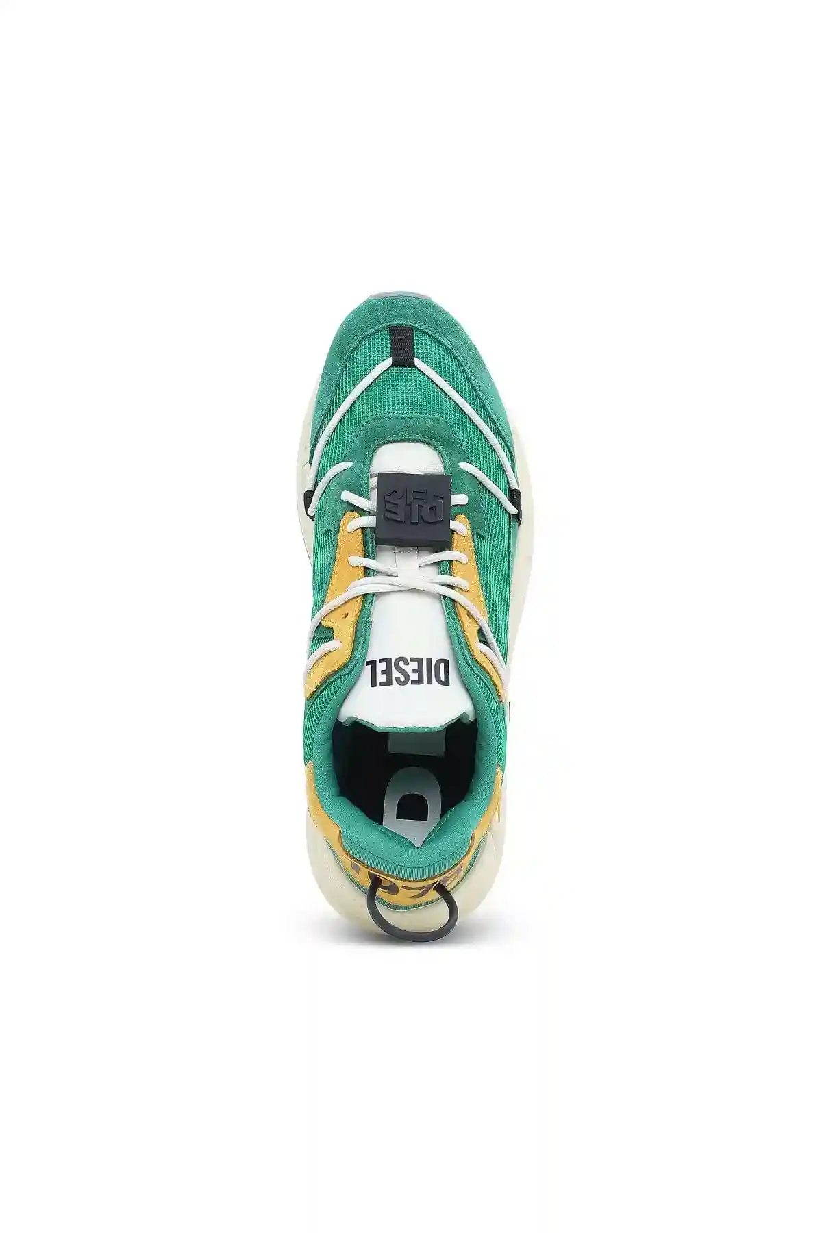 Green Sneakers in mesh nylon and suede