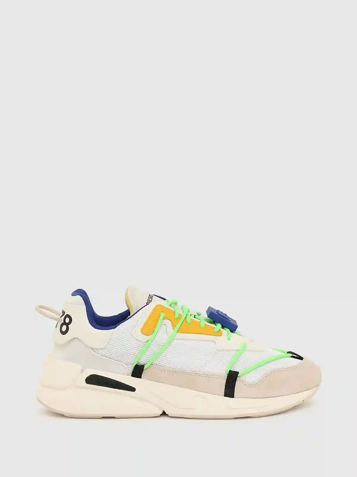 Multicolor Sneakers in nylon mesh and suede