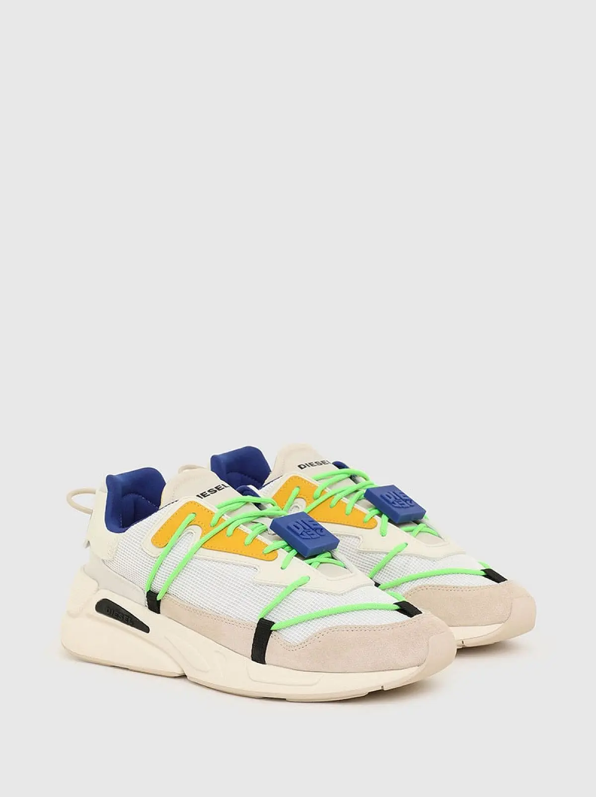 Multicolor Sneakers in nylon mesh and suede