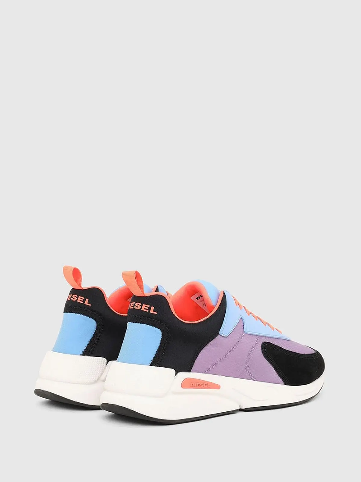 Multicolor Sneakers in ripstop nylon and suede