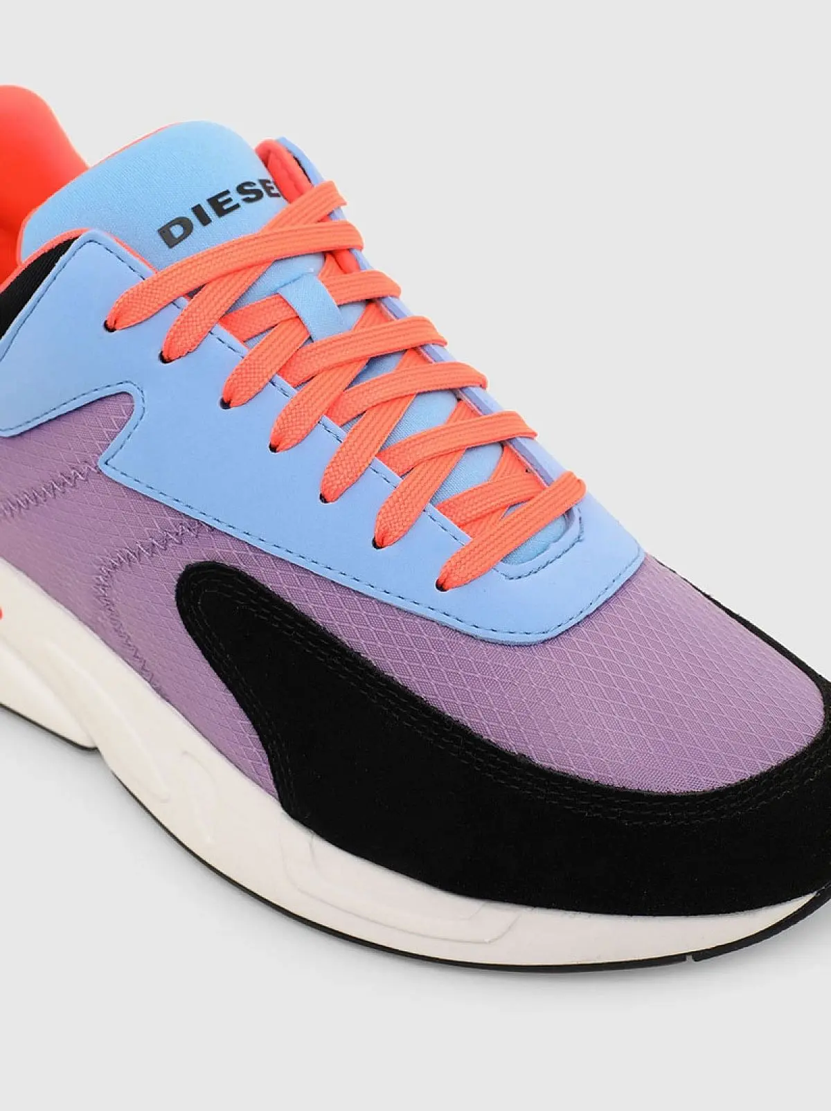 Multicolor Sneakers in ripstop nylon and suede