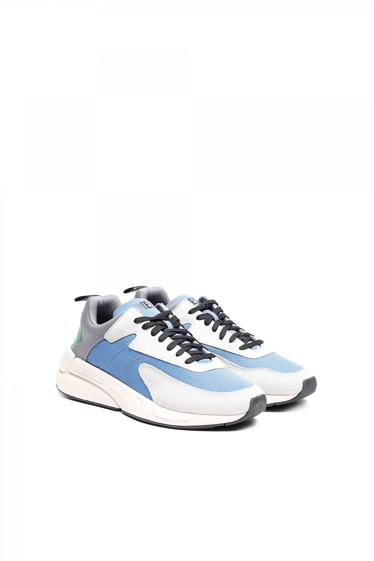 Blue Sneakers in ripstop and suede