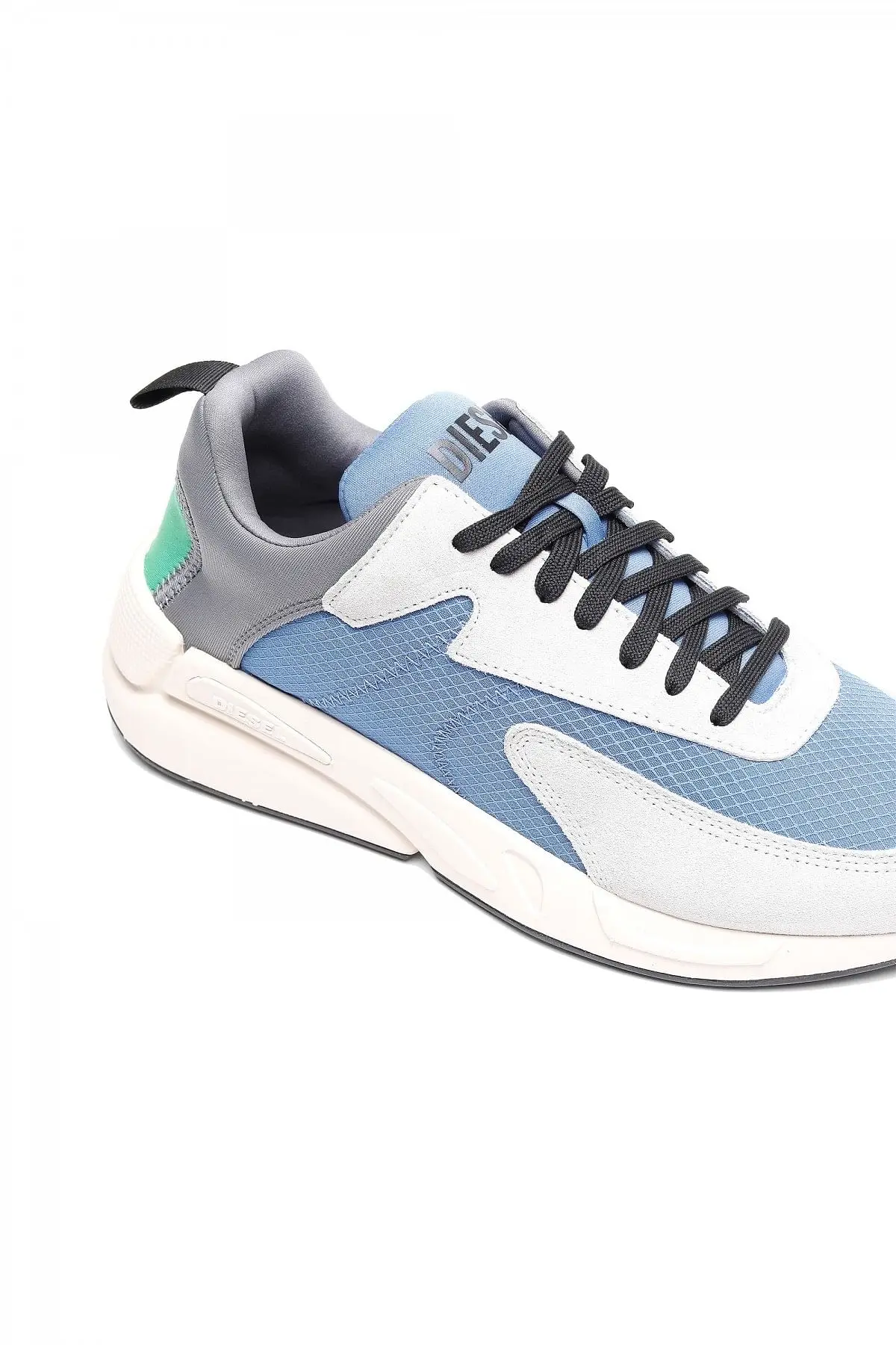 Blue Sneakers in ripstop and suede