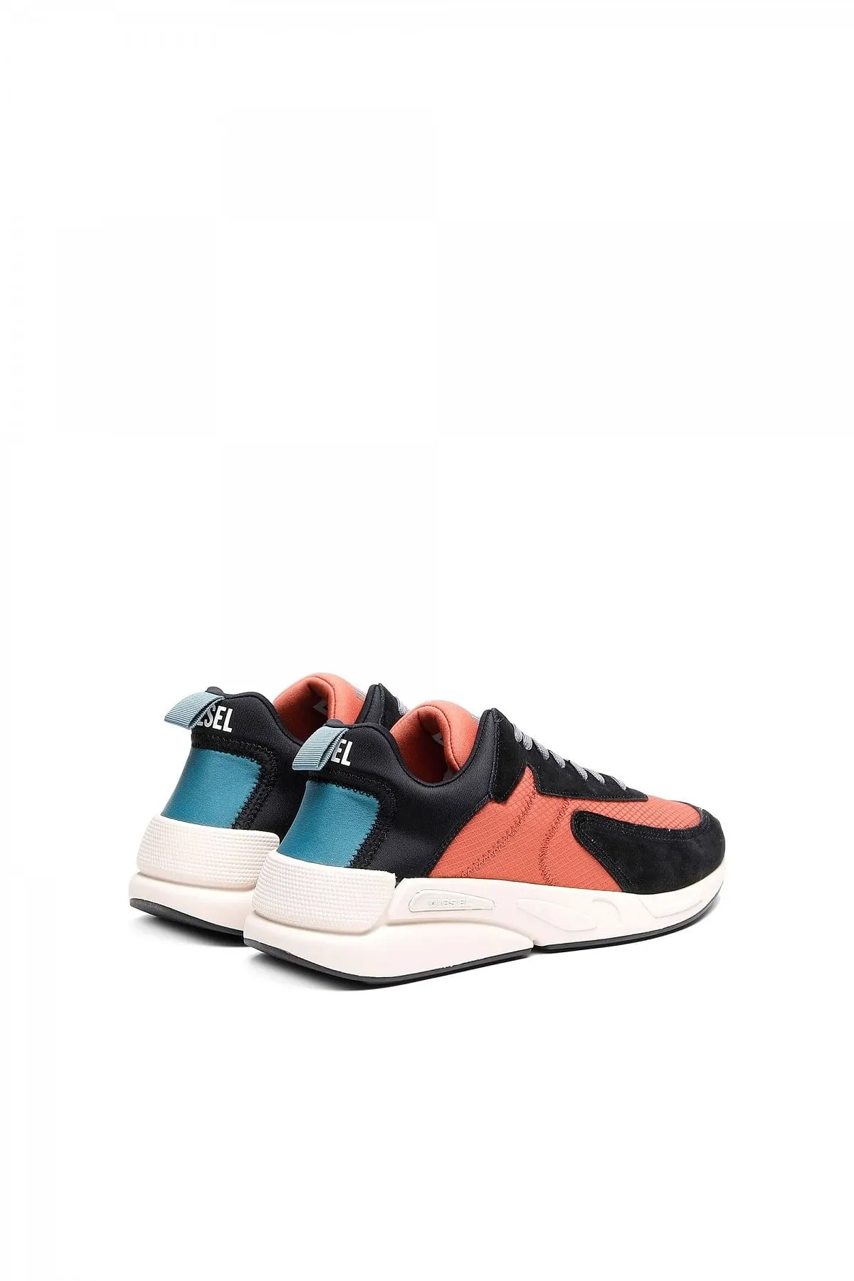 Black and Brown Sneakers in ripstop and suede
