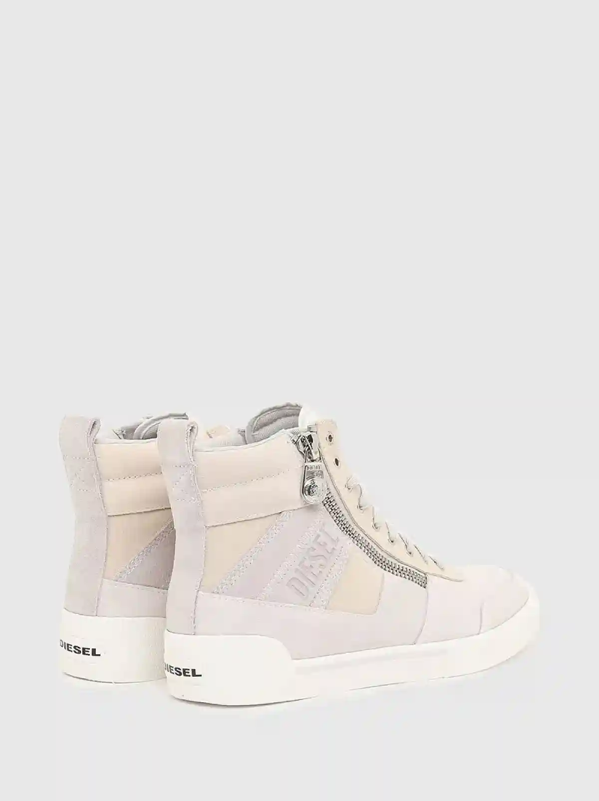 Pink High-top sneakers in suede