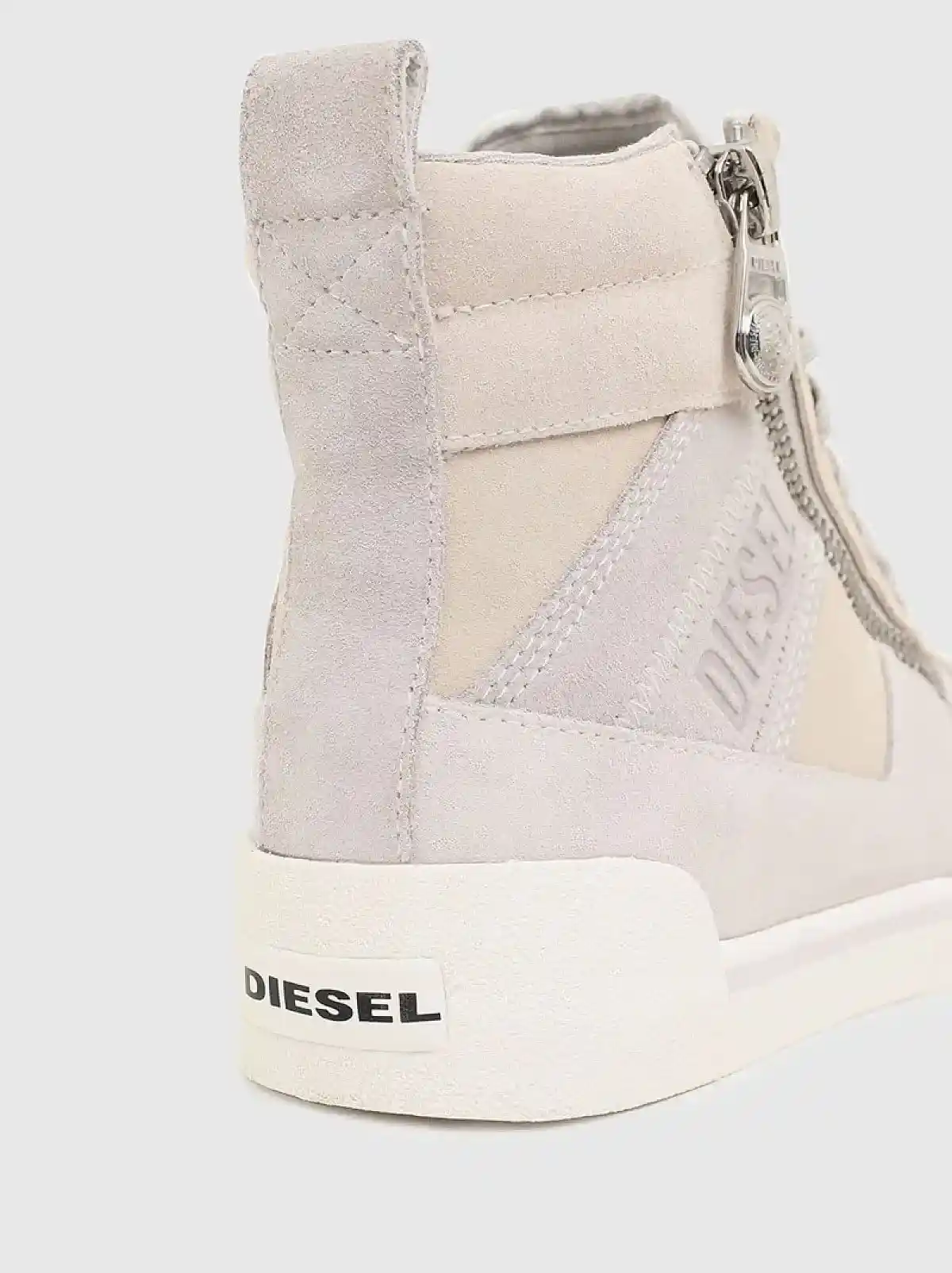 Pink High-top sneakers in suede