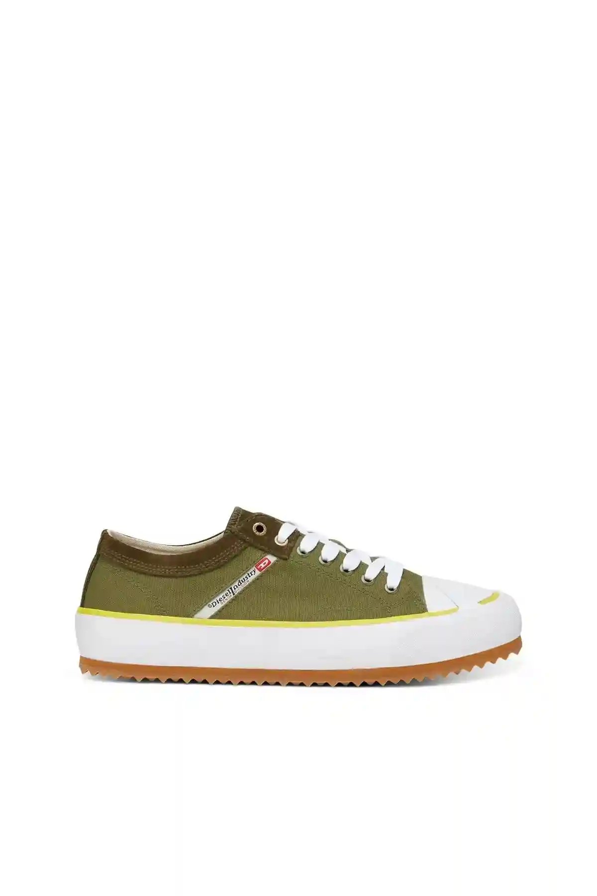 Green Low-top sneakers in washed canvas