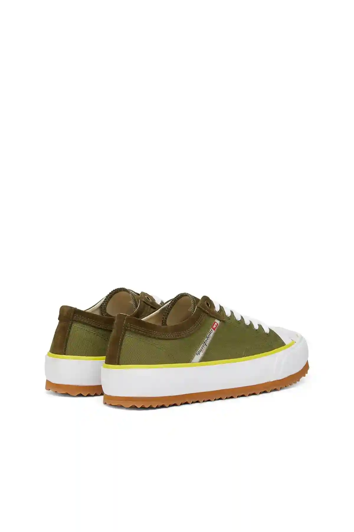 Green Low-top sneakers in washed canvas