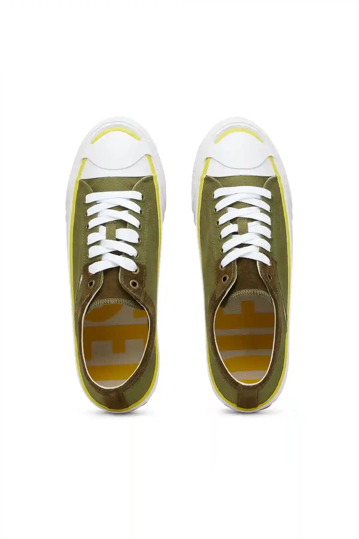 Green Low-top sneakers in washed canvas