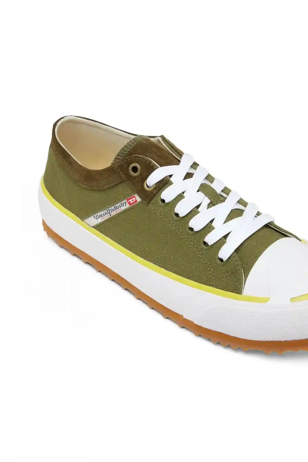 Green Low-top sneakers in washed canvas