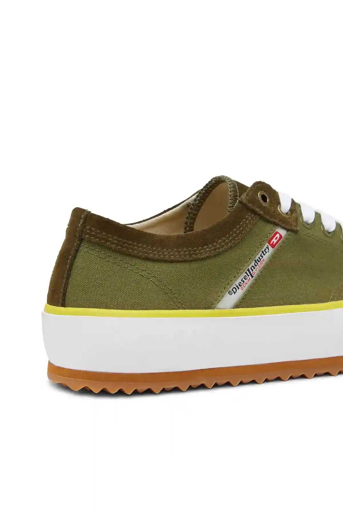 Green Low-top sneakers in washed canvas