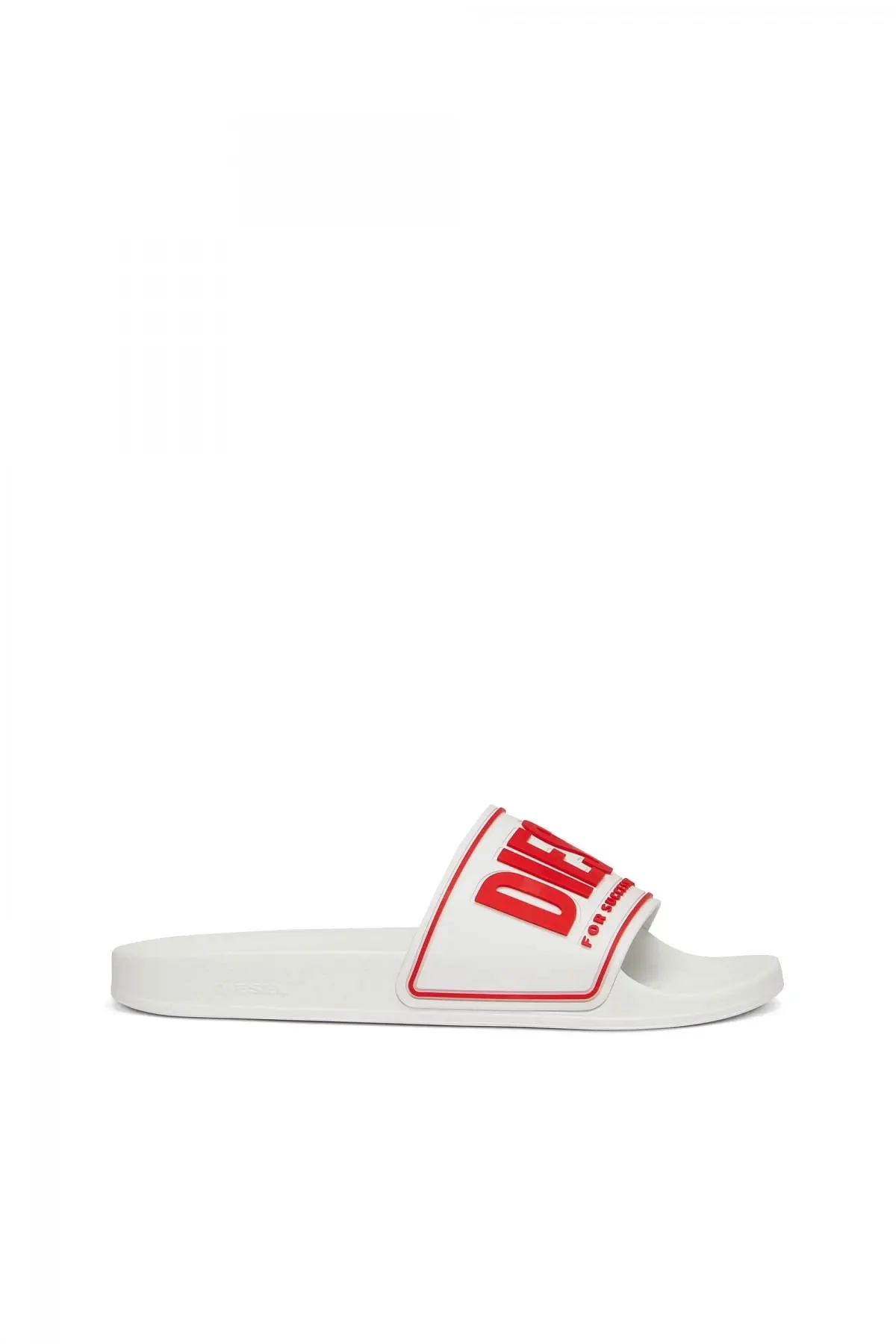 ★DIESEL★ SA Mayemi Slide White Y02801P4441H8327 Diesel's rubber slides for Man | Diesel SA-MAYEMI CC