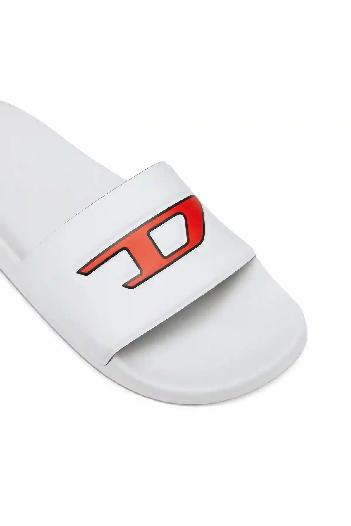 White Sa-Mayemi D W-Pool slides with embedded D logo