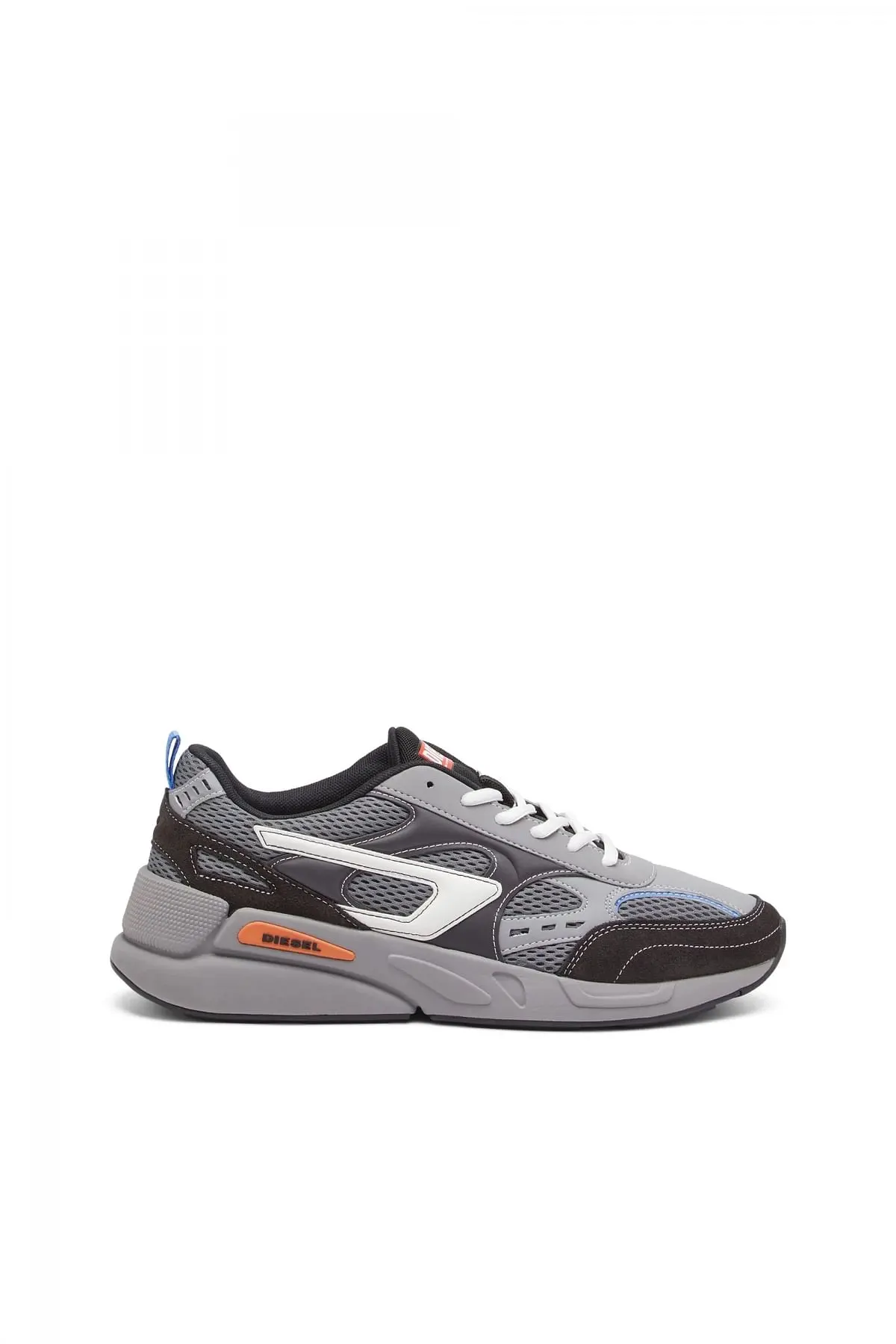 Grey S-Serendipity-Sneakers in mesh and suede