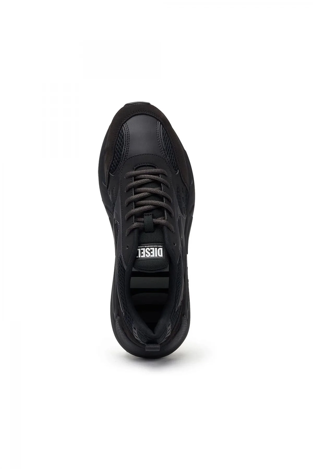 Black S-Serendipity-Sneakers in mesh and suede