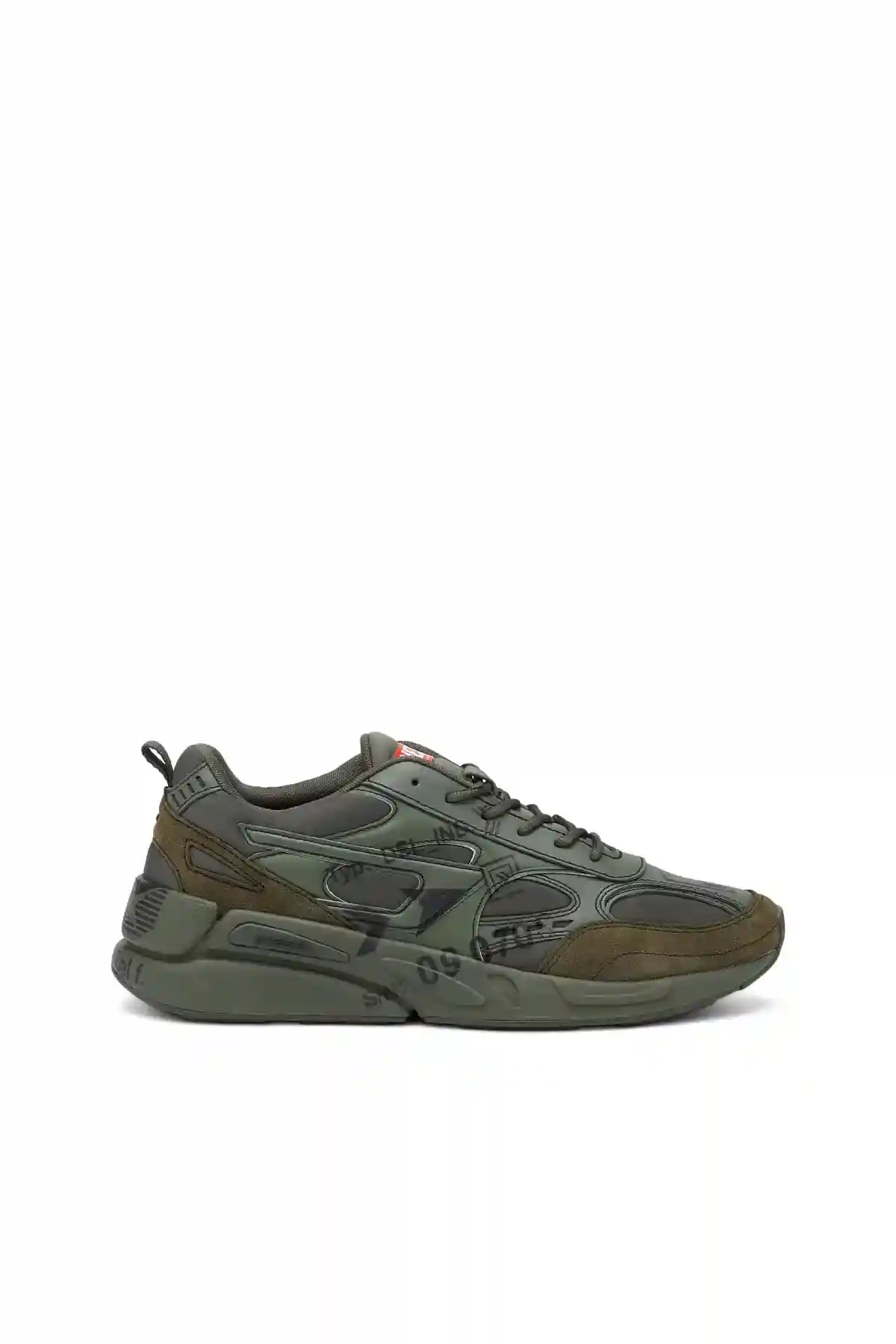 Green S-Serendipity Sport-Sneakers with graphic logo prints