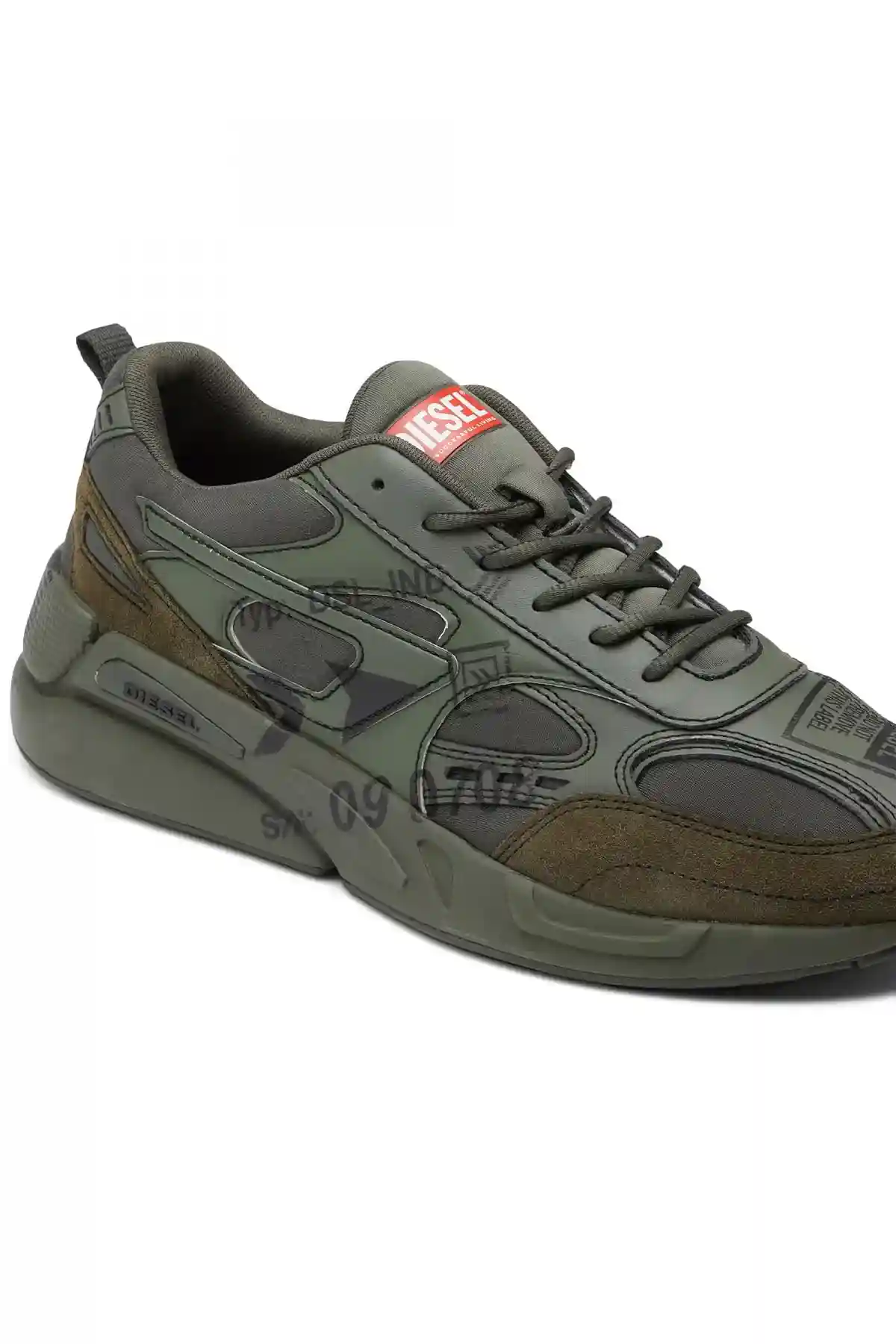Green S-Serendipity Sport-Sneakers with graphic logo prints