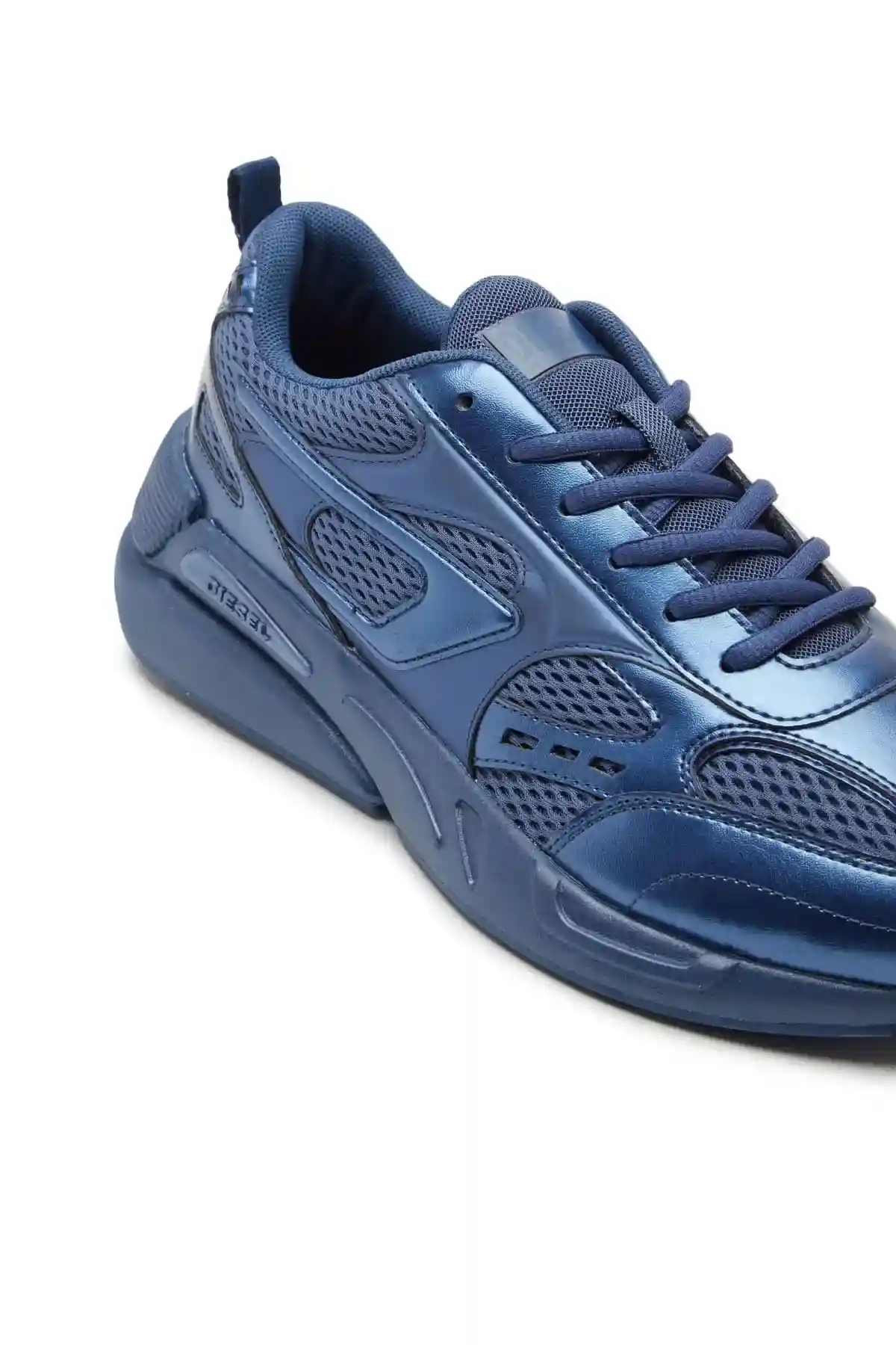 Blue S-Serendipity Sport-Monochrome pearlised mesh sneakers