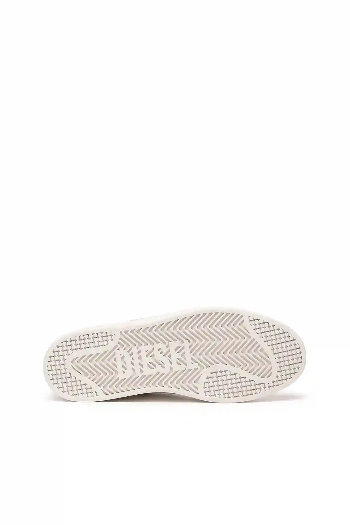 White and Black S-Athene Low-Low-top leather sneakers with D patch