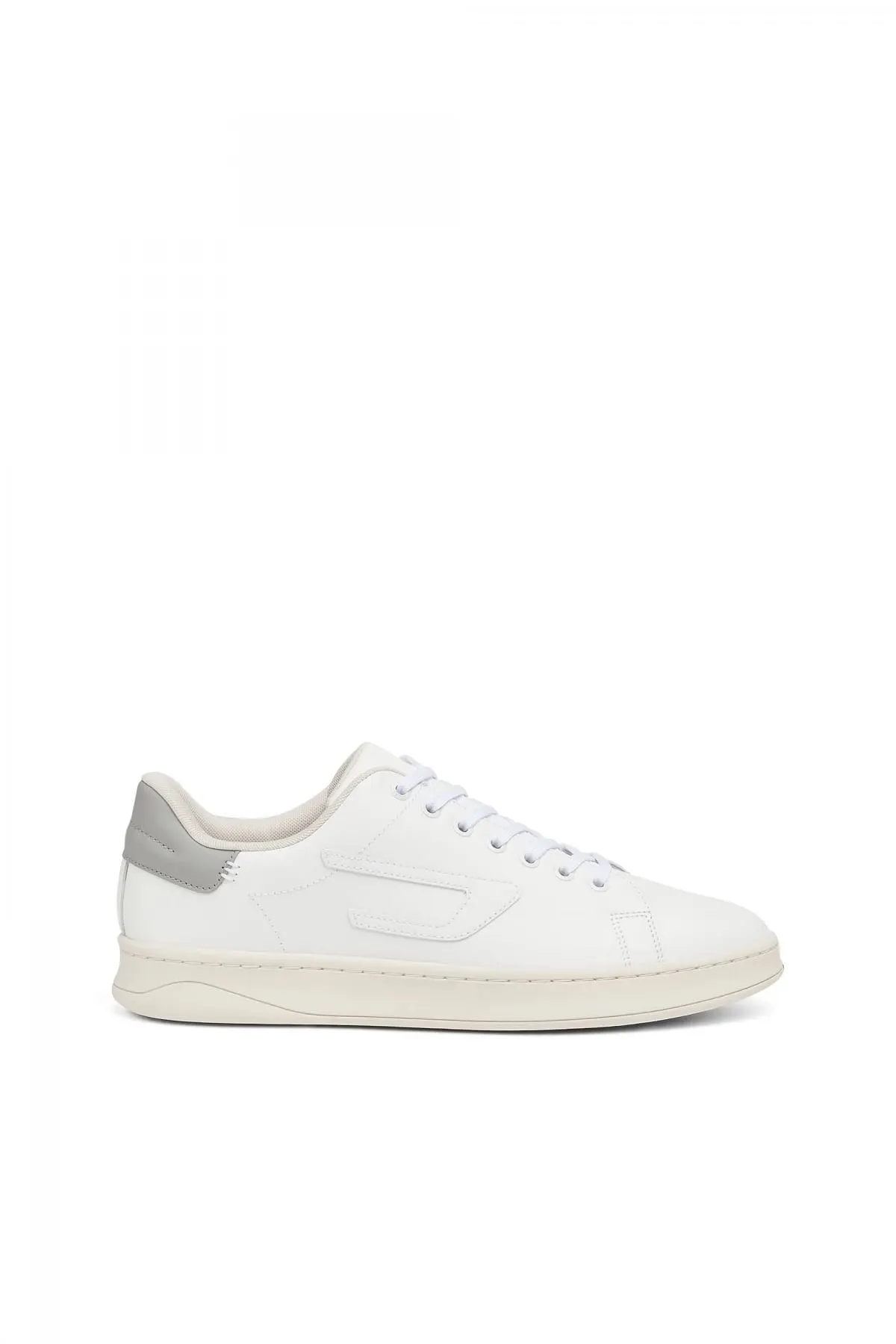 Grey S-Athene Low-Low-top leather sneakers with D patch