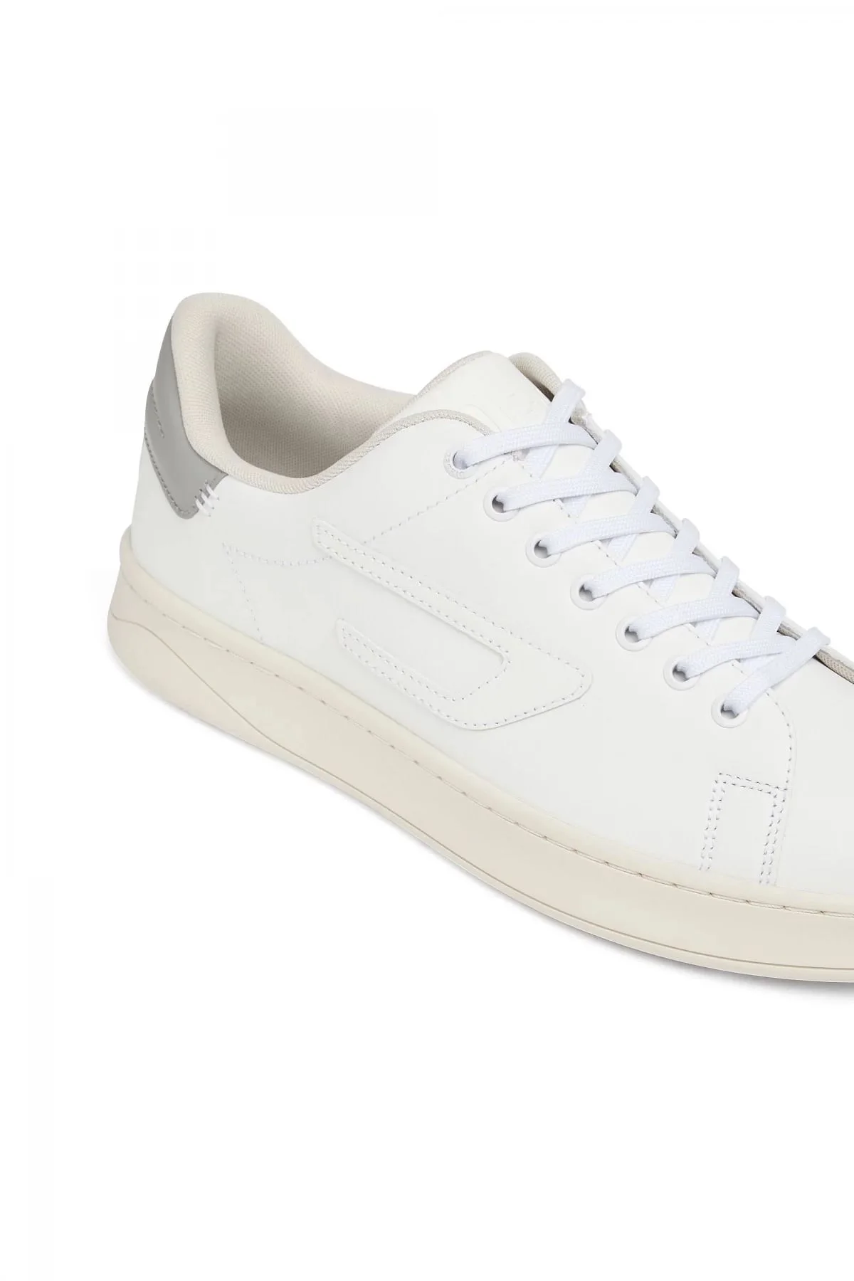 Grey S-Athene Low-Low-top leather sneakers with D patch