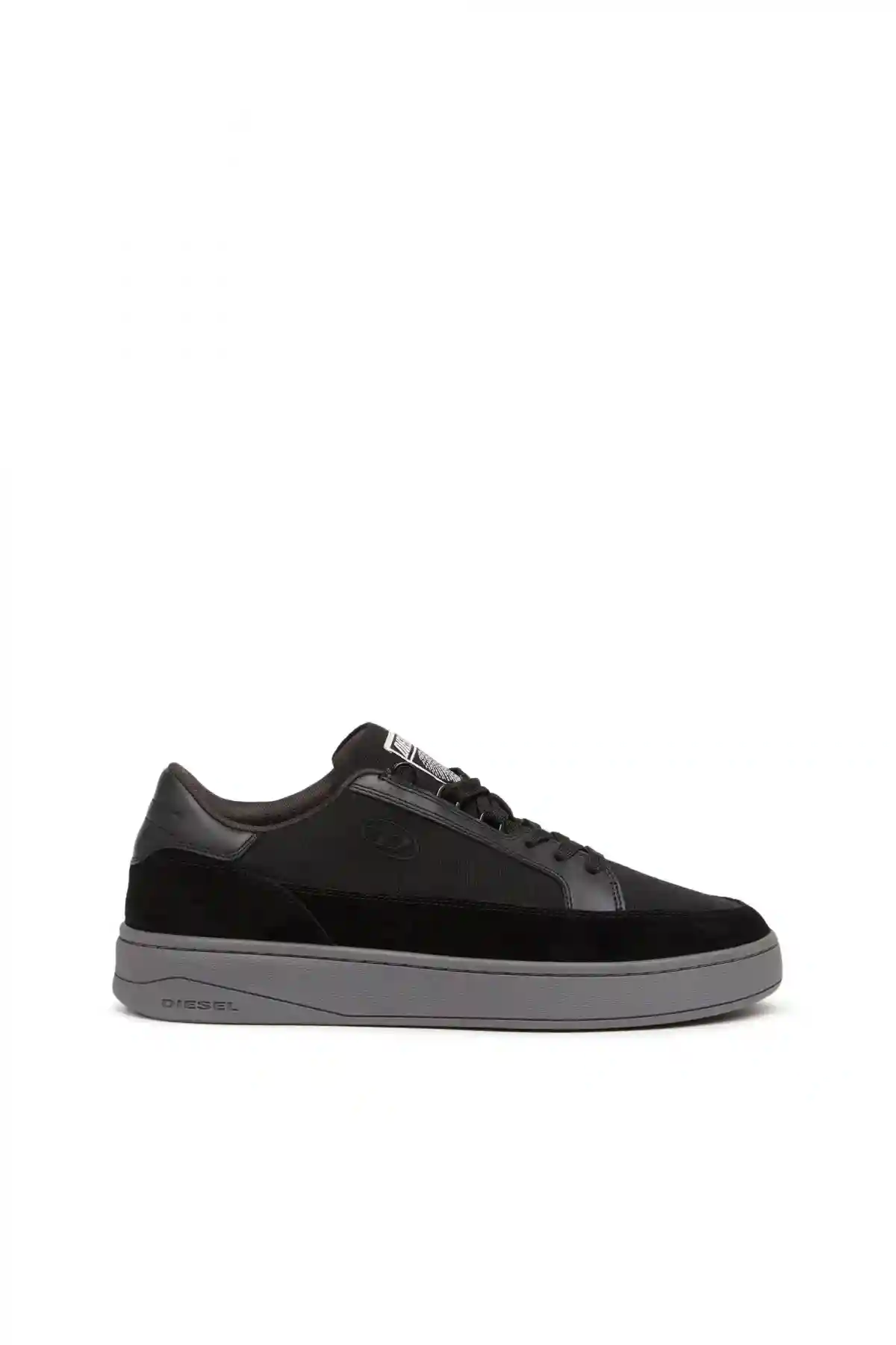 Black S-Sinna Low-Sneakers in canvas and action leather