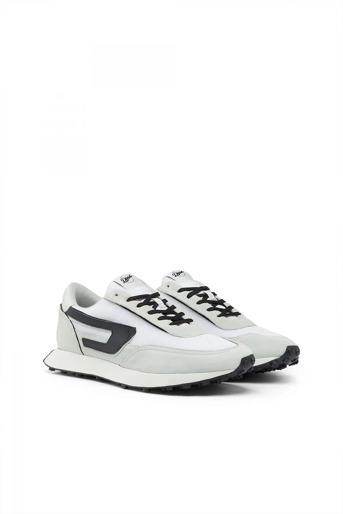 Black and White S-Racer Lc-Mesh sneakers with D logo