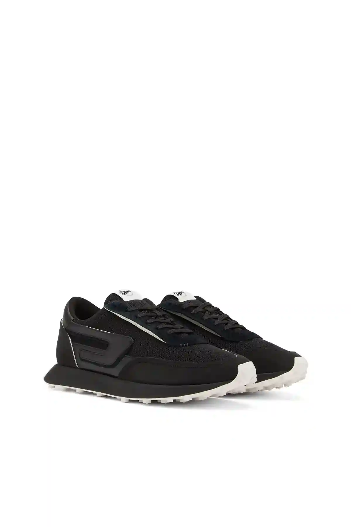 Black S-Racer Lc-Sneakers in mesh suede and leather