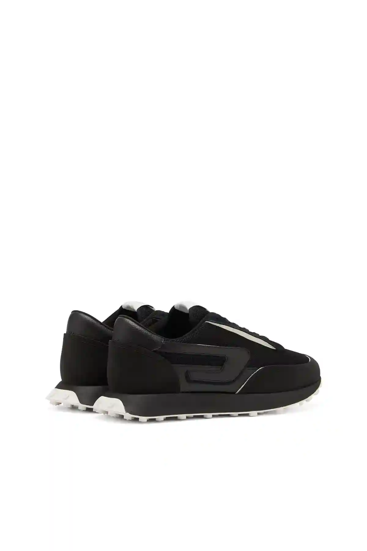 Black S-Racer Lc-Sneakers in mesh suede and leather