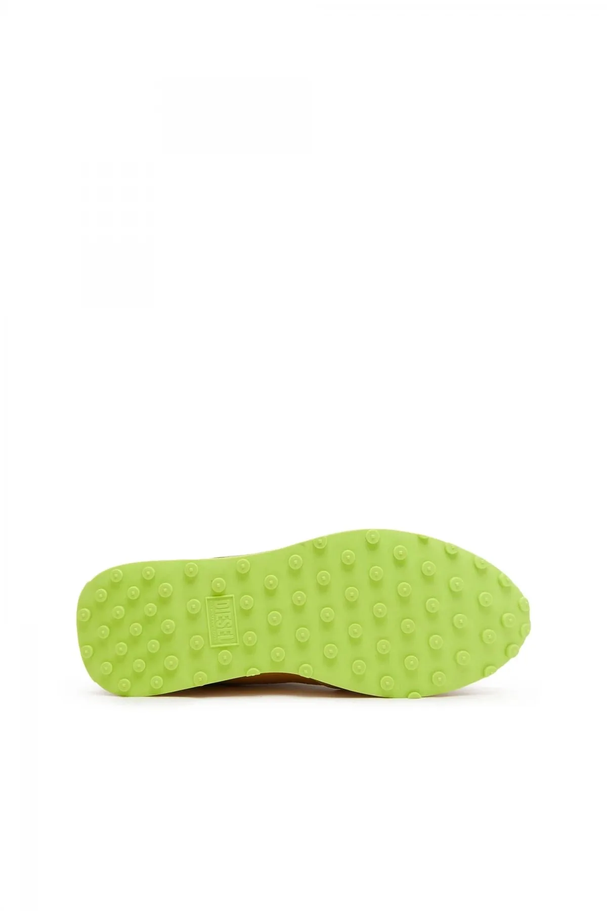 Yellow S-Racer Lc-Sneakers in mesh suede and leather