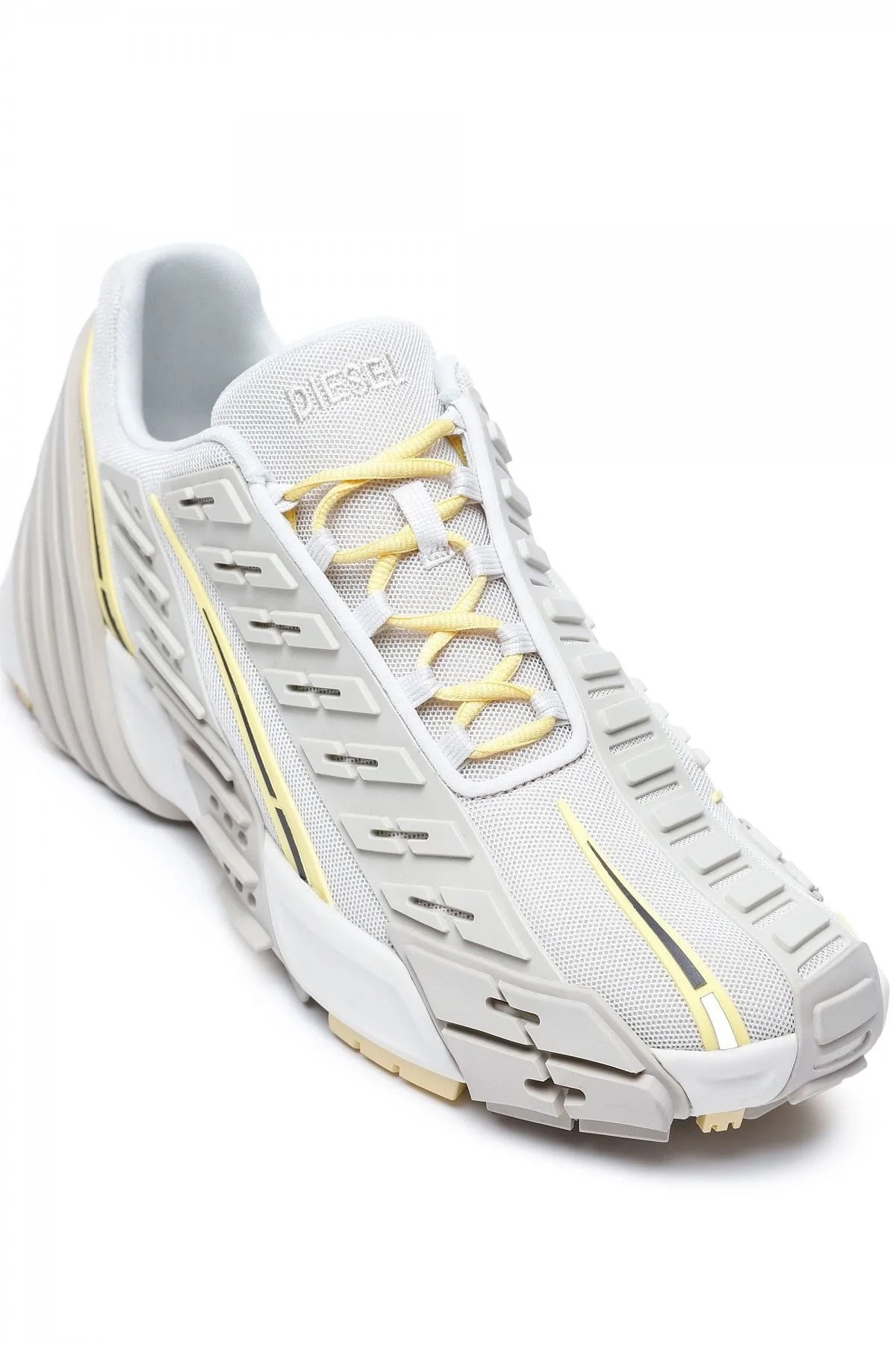 Grey S-Prototype Low-Sneakers in mesh and rubber