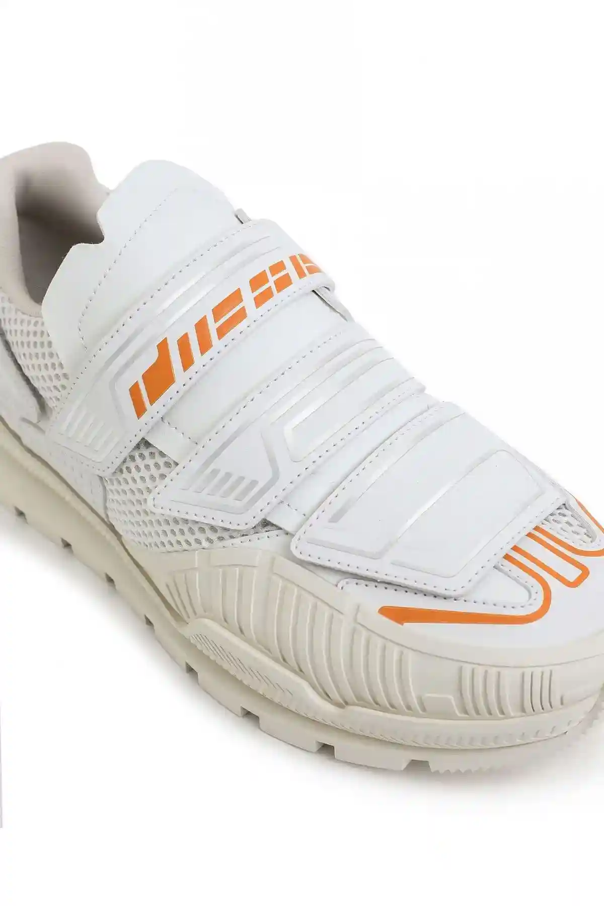 White S-Pendhio Lc-Velcro sneakers with racing graphics