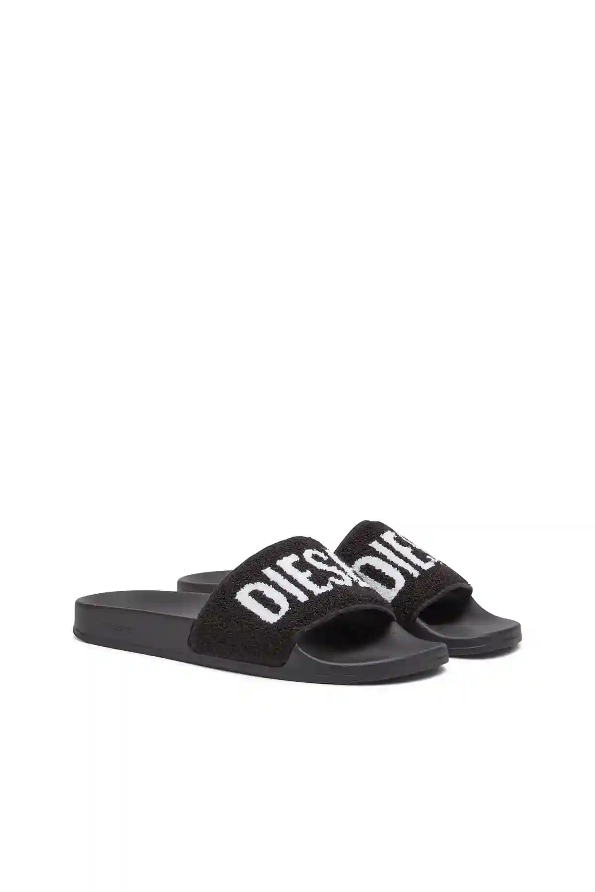 Black Sa-Mayemi Cc W-Fuzzy logo pool slides