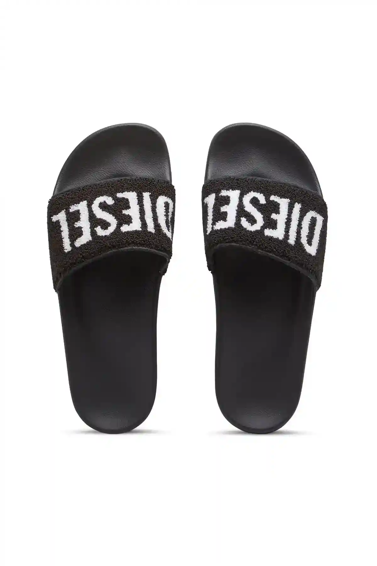 Black Sa-Mayemi Cc W-Fuzzy logo pool slides