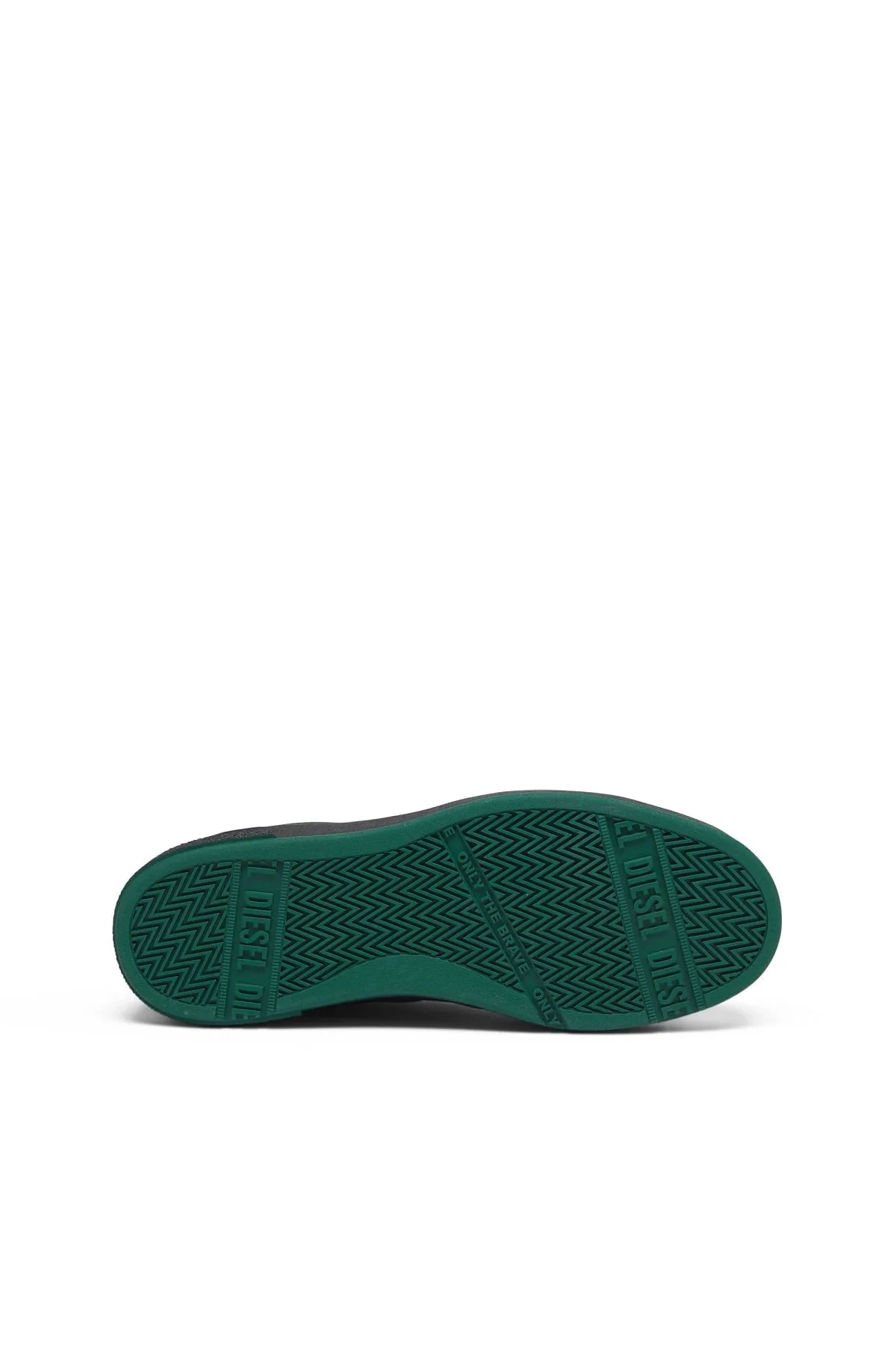Black and Green S-Ukiyo Low X-Sneakers in leather and suede