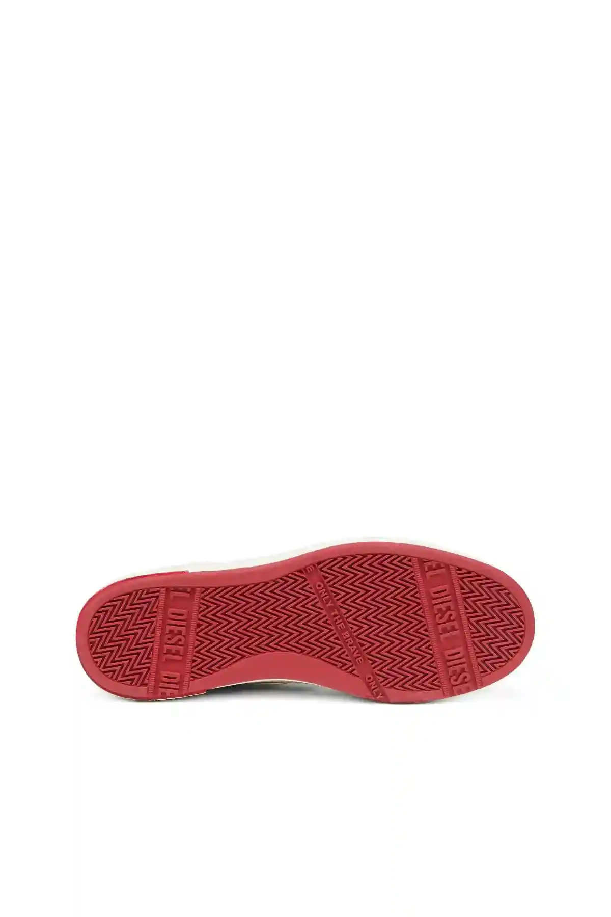 White and Red S-Ukiyo Mid X-High-top sneakers in leather and suede