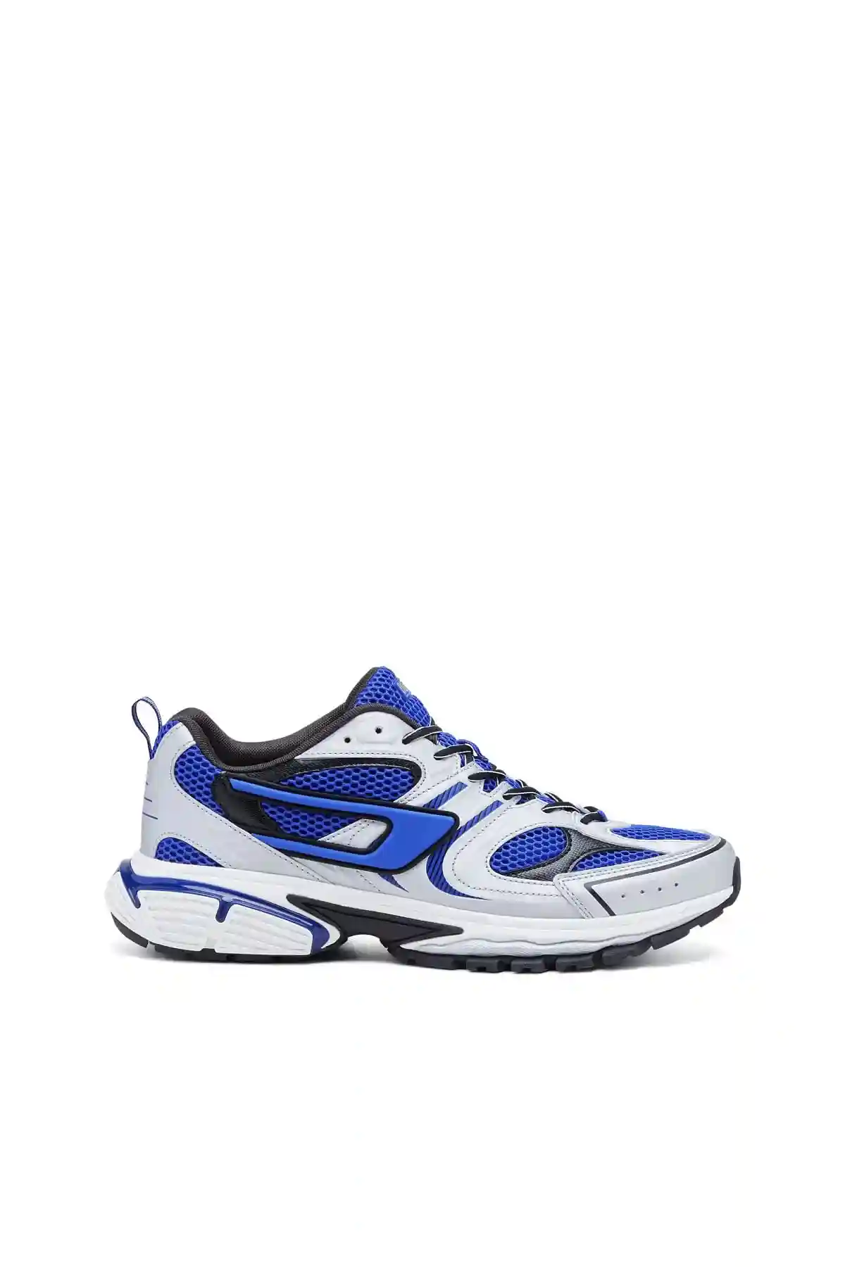 Blue and White S-Serendipity Pro-X1-Mesh sneakers with embossed