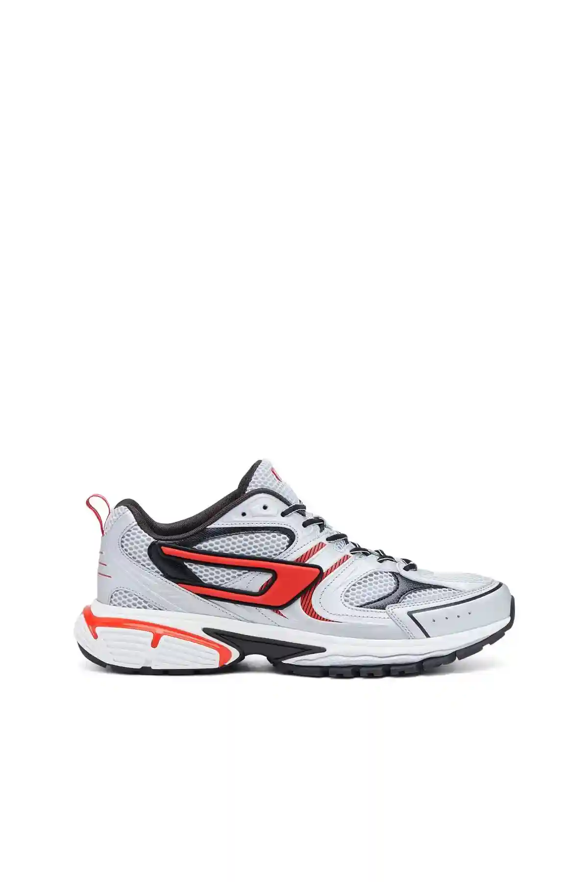 Red and White S-Serendipity Pro-X1-Mesh sneakers with embossed overlays