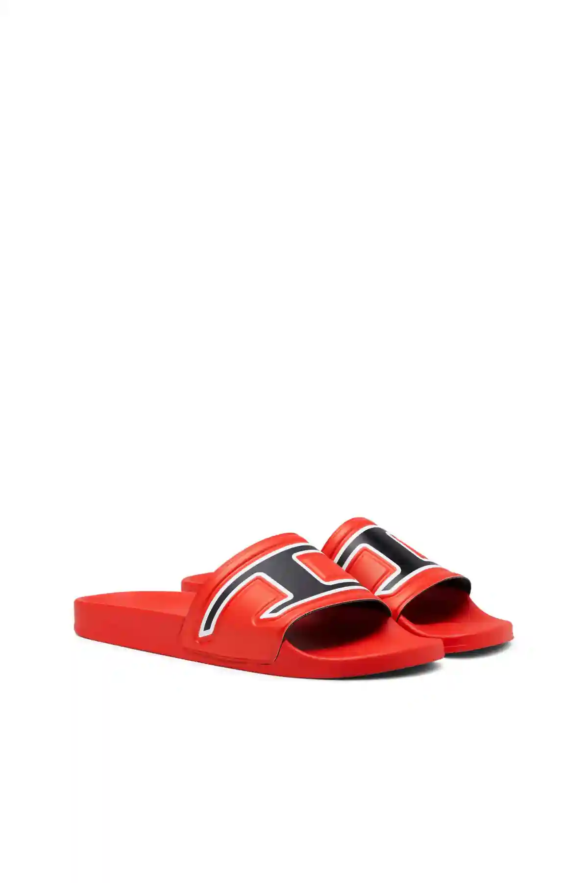 Multi Sa-Mayemi-Pool slides with embedded D logo