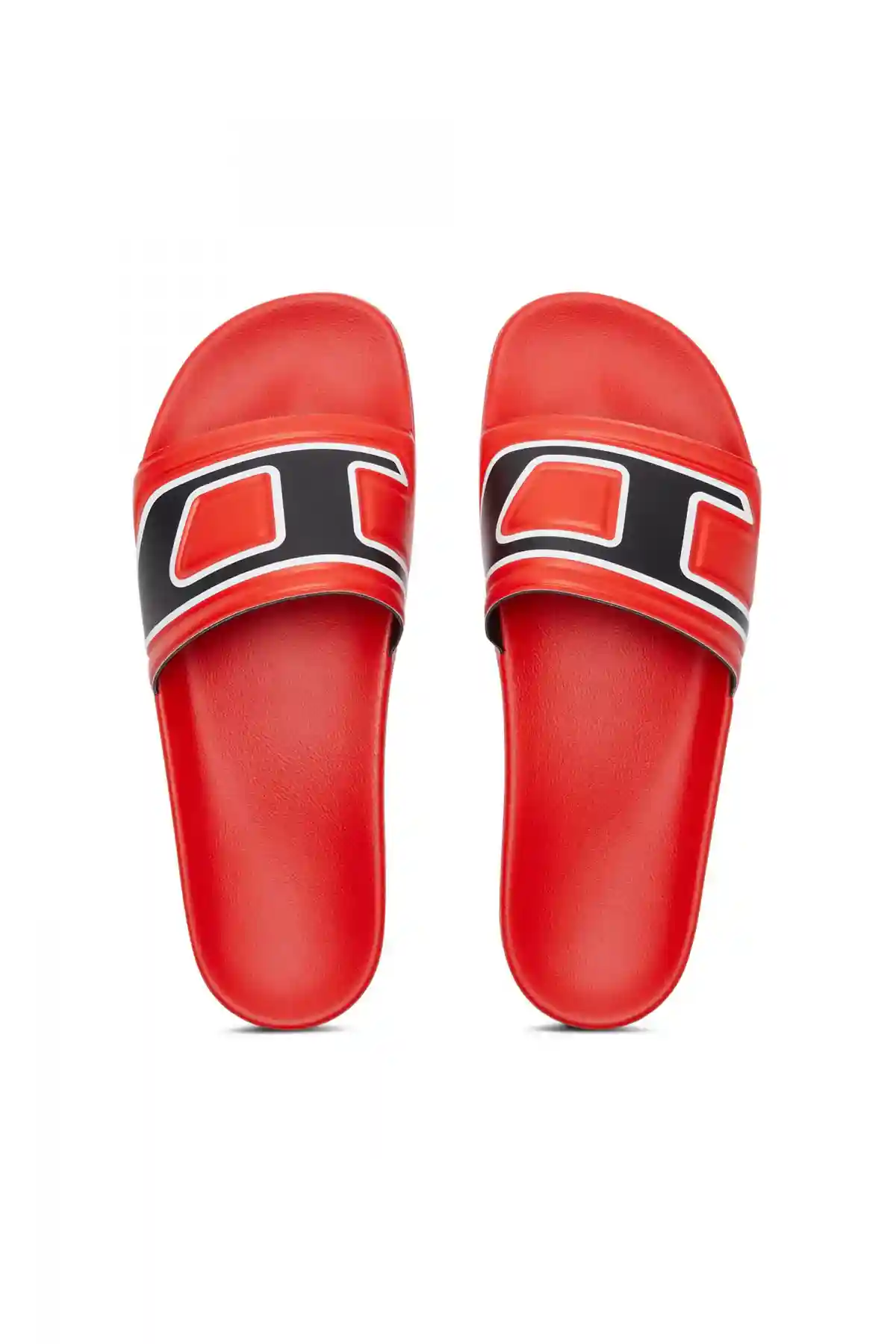 Multi Sa-Mayemi-Pool slides with embedded D logo