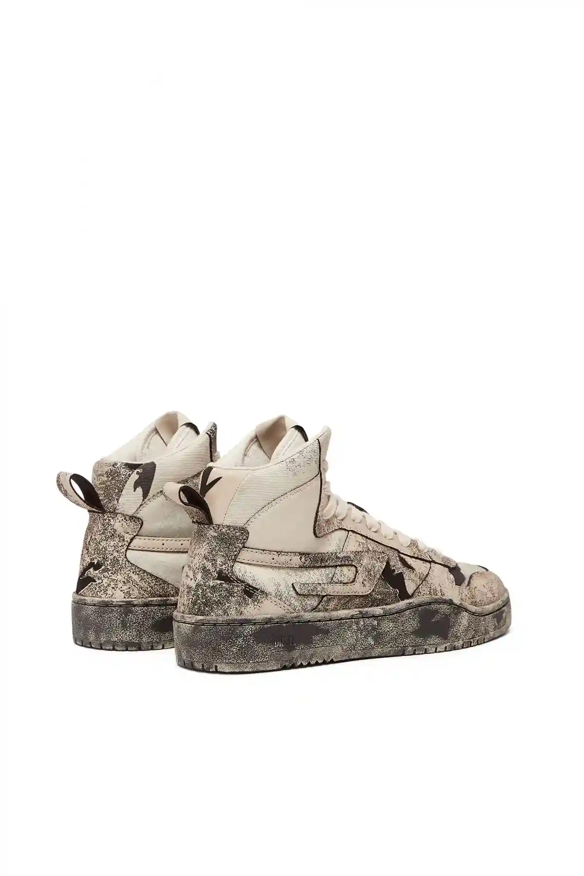 Multi S-Ukiyo V2 Mid-High-top camo sneakers with peel-off effect