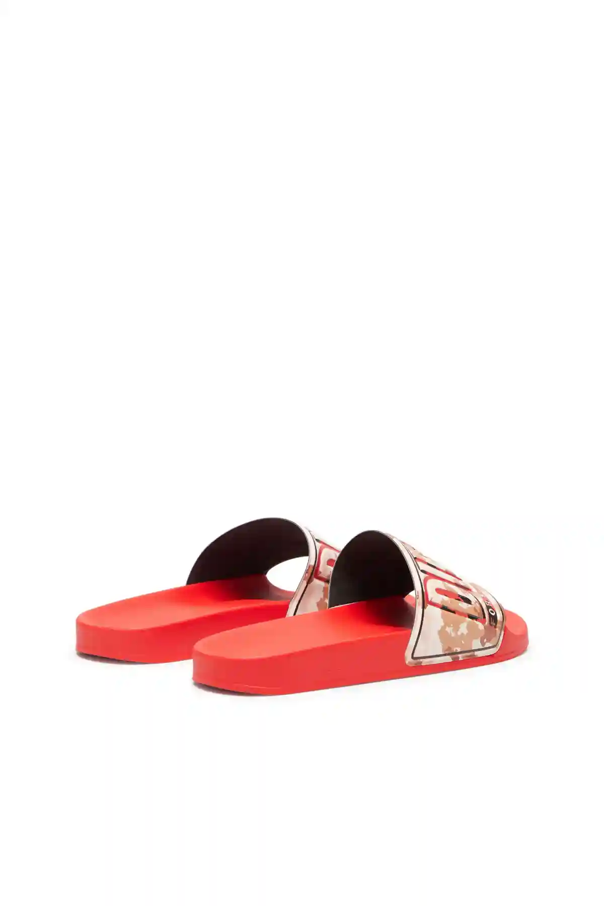 Red Sa-Mayemi CC X-Pool slides with camouflage band