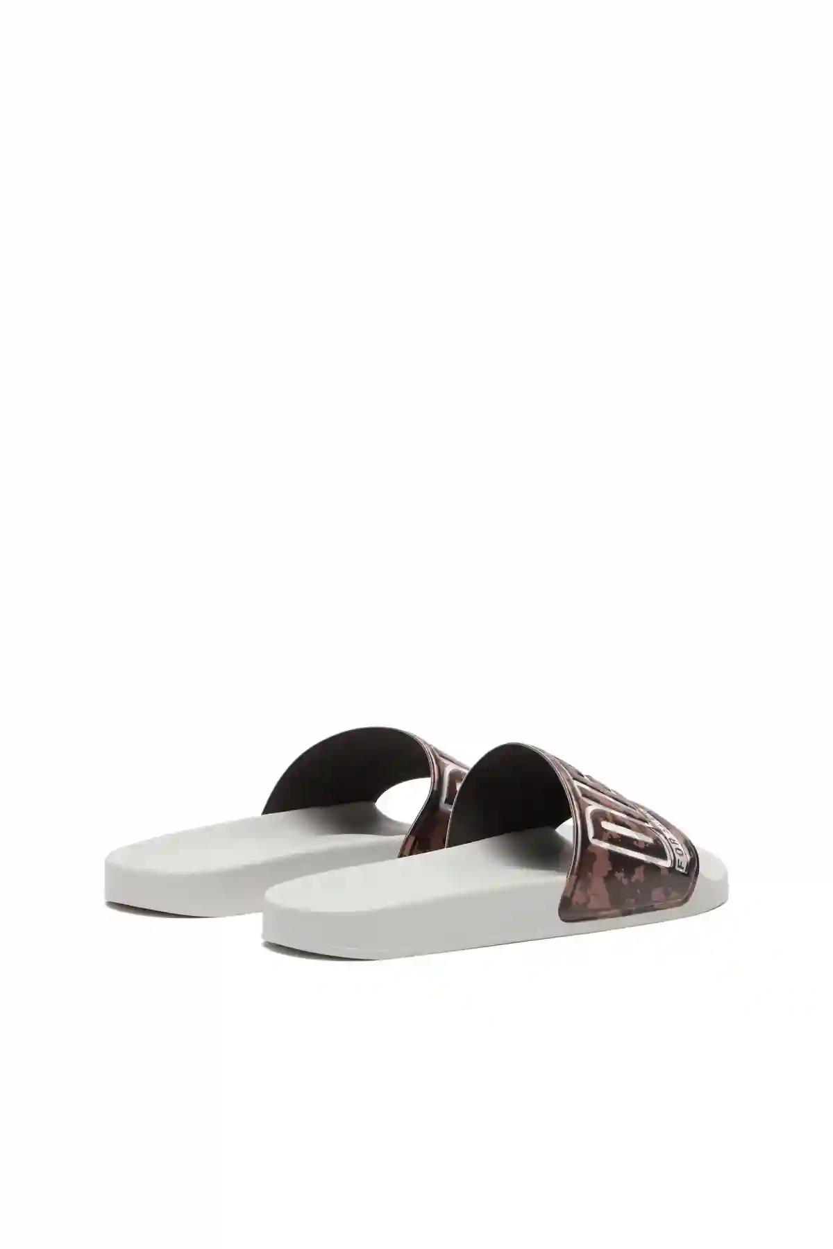 White Sa-Mayemi CC X-Pool slides with camouflage band